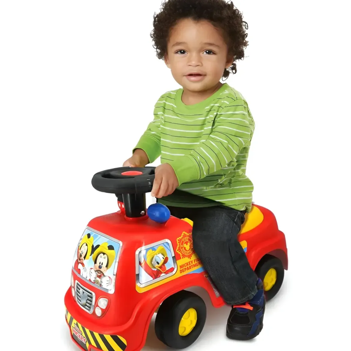 Camion dei Pompieri Cavalcabile per Bambini Topolino 1+ Licenza Disney