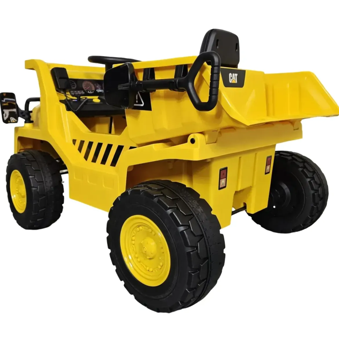 Camion Elettrico per Bambini Caterpillar 12V Giallo Cassone Ribaltabile