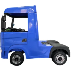 Camion Elettrico per Bambini 12V Blu con 4 Motori Radio e Telecomando