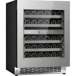 Cantinetta Vino a Incasso 36 Bottiglie Ventilata Classe F Inox LED
