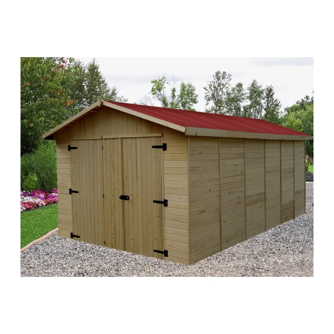 Carport Box Auto 3x5.2 in Legno 16 mm Moto Garage Casetta Ricovero per Attrezzi