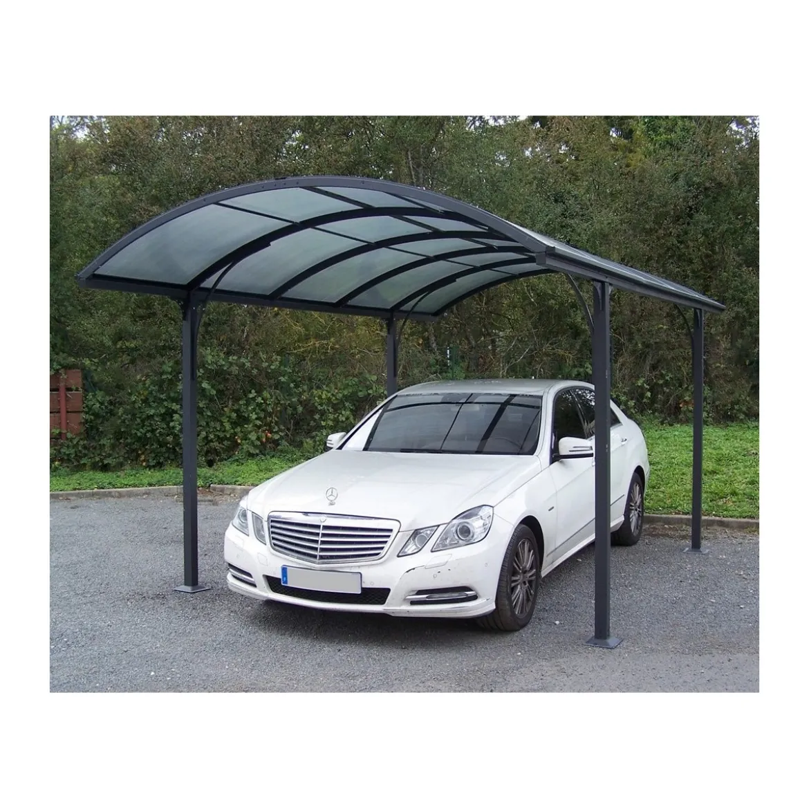 Carport in Alluminio 3x4.8 metri Policarbonato Gazebo Posto Auto Capanno Tettoia