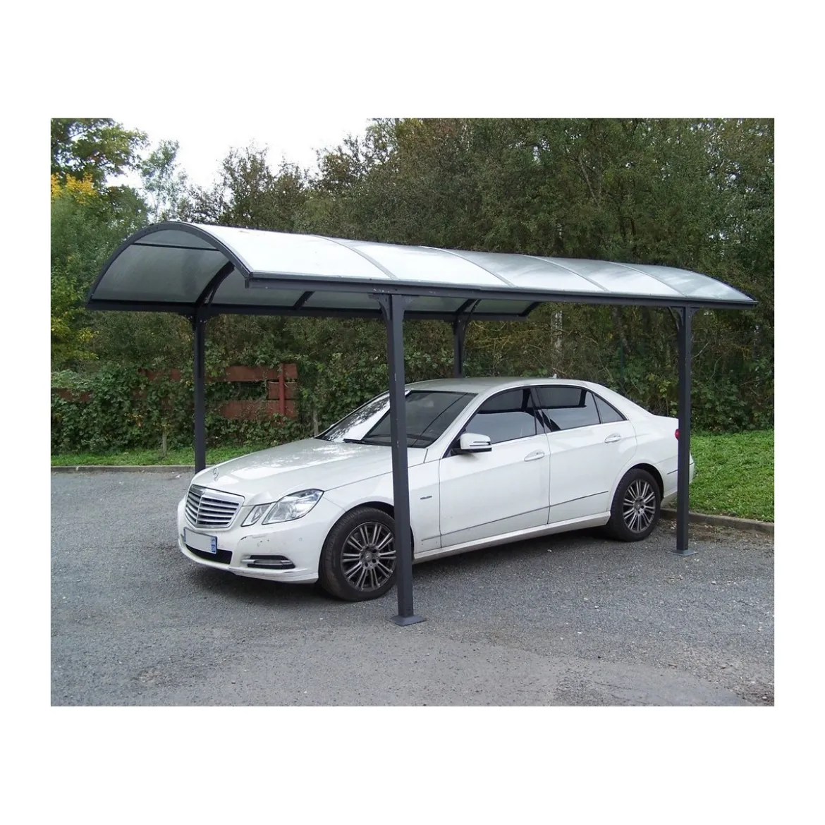 Carport in Alluminio 3x4.8 metri Policarbonato Gazebo Posto Auto Capanno Tettoia