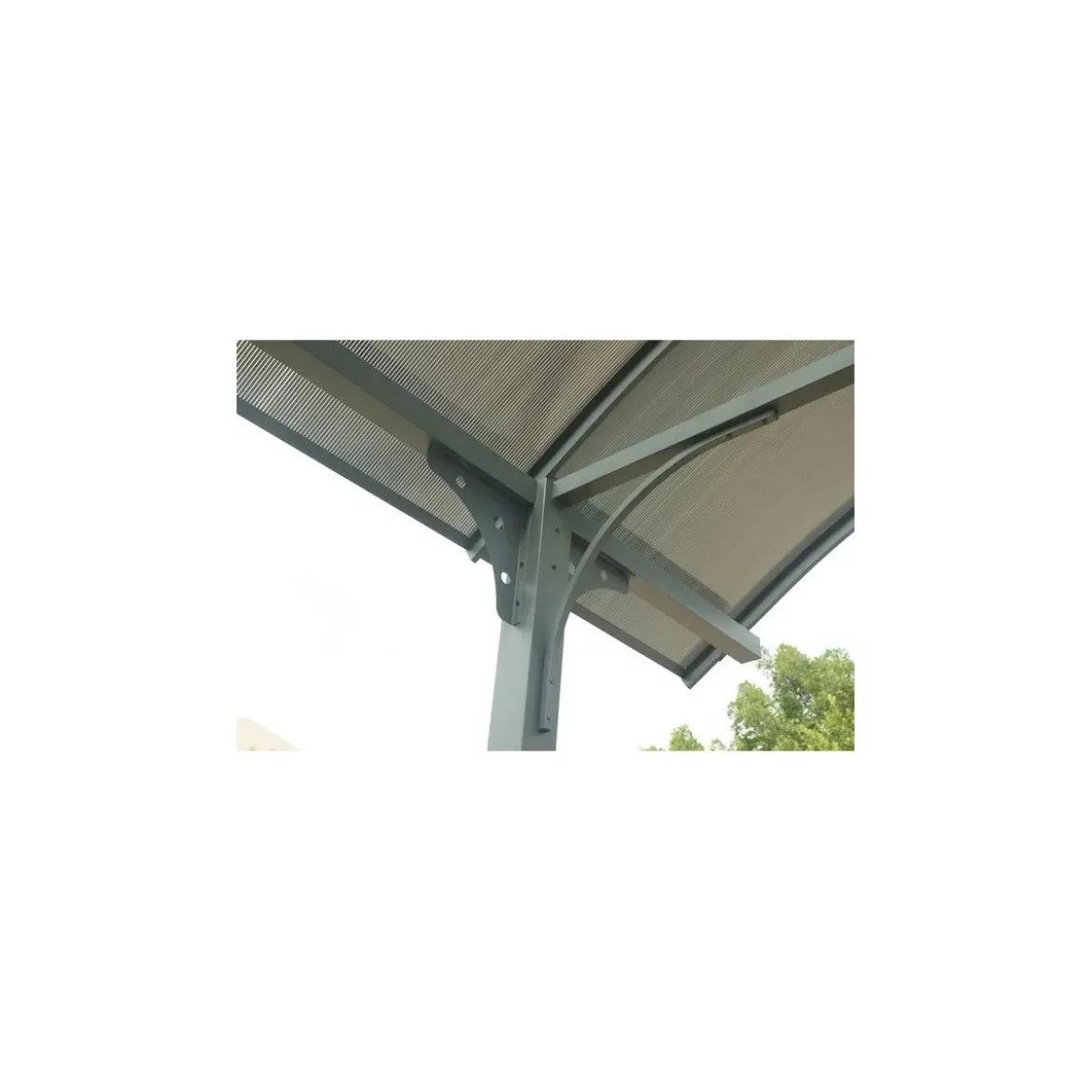 Carport in Alluminio 3.6x7.6 mt Policarbonato Posto Auto Tettoia Camper Furgoni