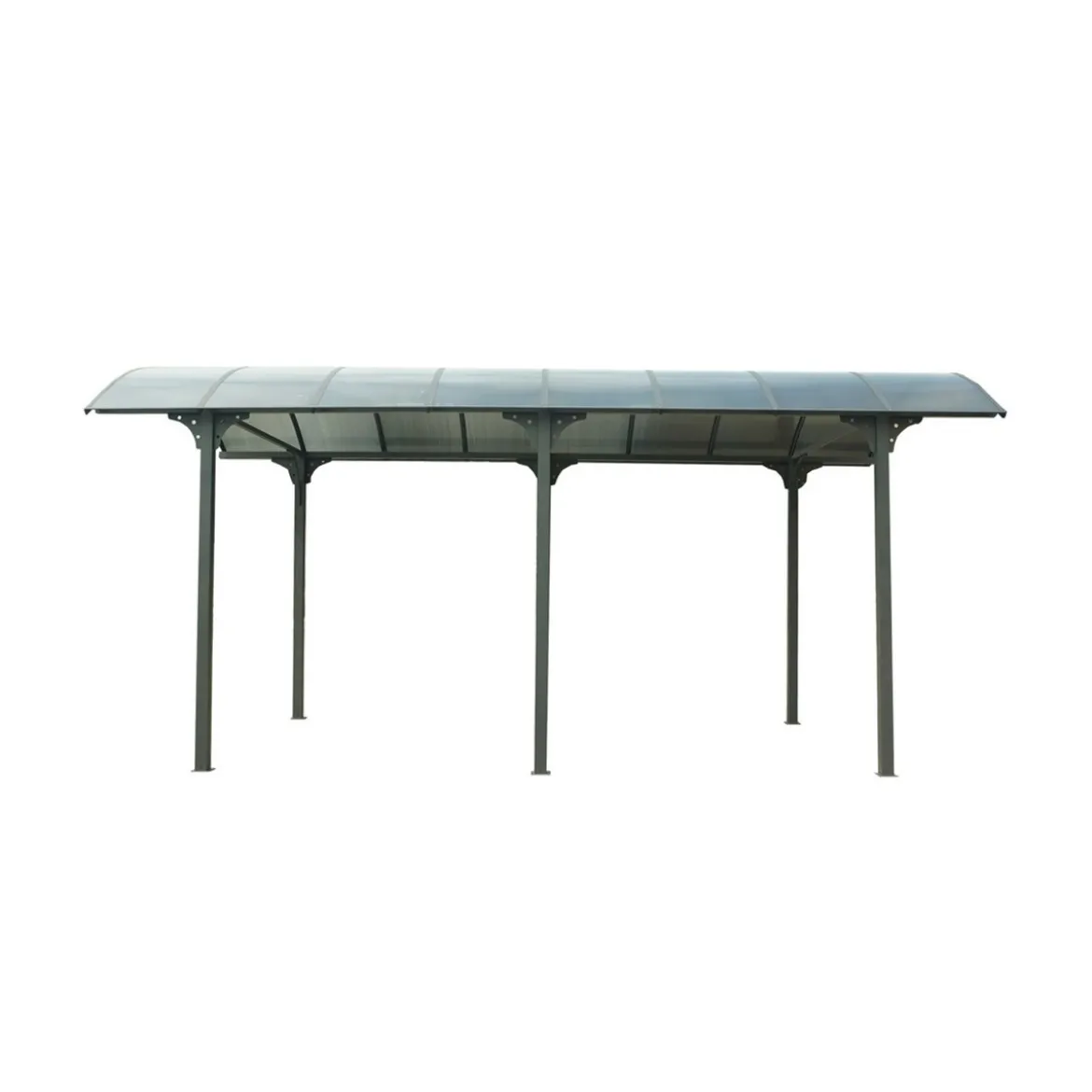 Carport in Alluminio 3.6x7.6 mt Policarbonato Posto Auto Tettoia Camper Furgoni