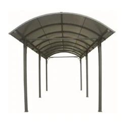 Carport in Alluminio 3.6x7.6 mt Policarbonato Posto Auto Tettoia Camper Furgoni