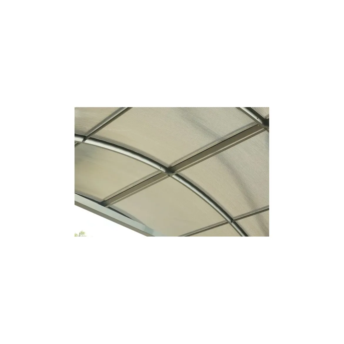 Carport in Alluminio 3.6x7.6 mt Policarbonato Posto Auto Tettoia Camper Furgoni