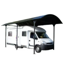 Carport in Alluminio 3.6x7.6 mt Policarbonato Posto Auto Tettoia Camper Furgoni