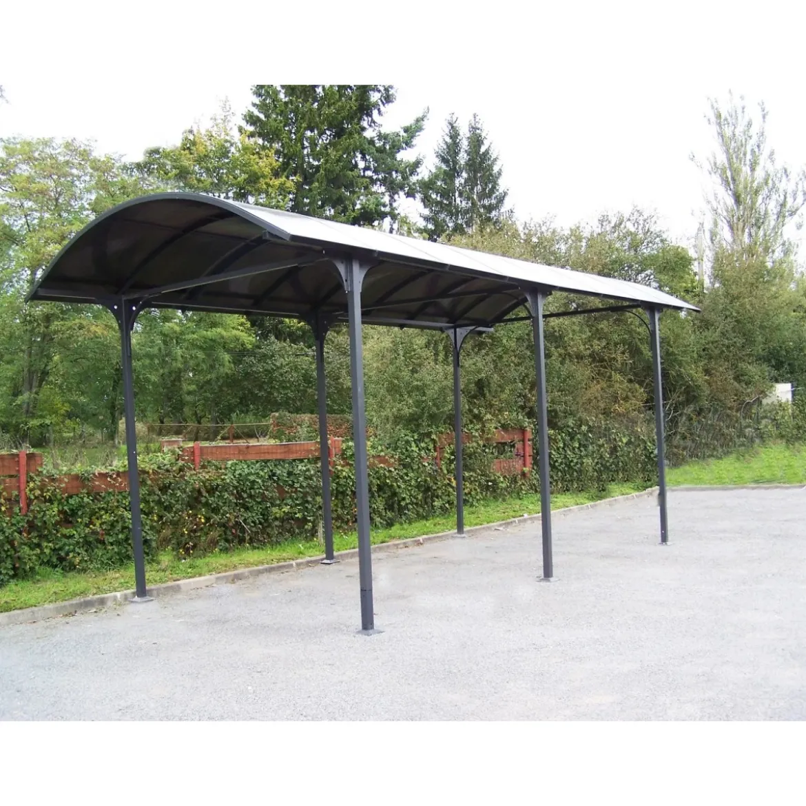 Carport in Alluminio 3.6x7.6 mt Policarbonato Posto Auto Tettoia Camper Furgoni
