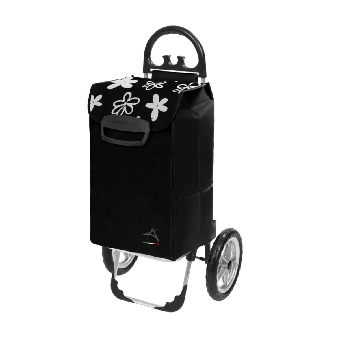 Carrellino per Spesa da 78 lt Trolley Resistente con Tasche Laterali