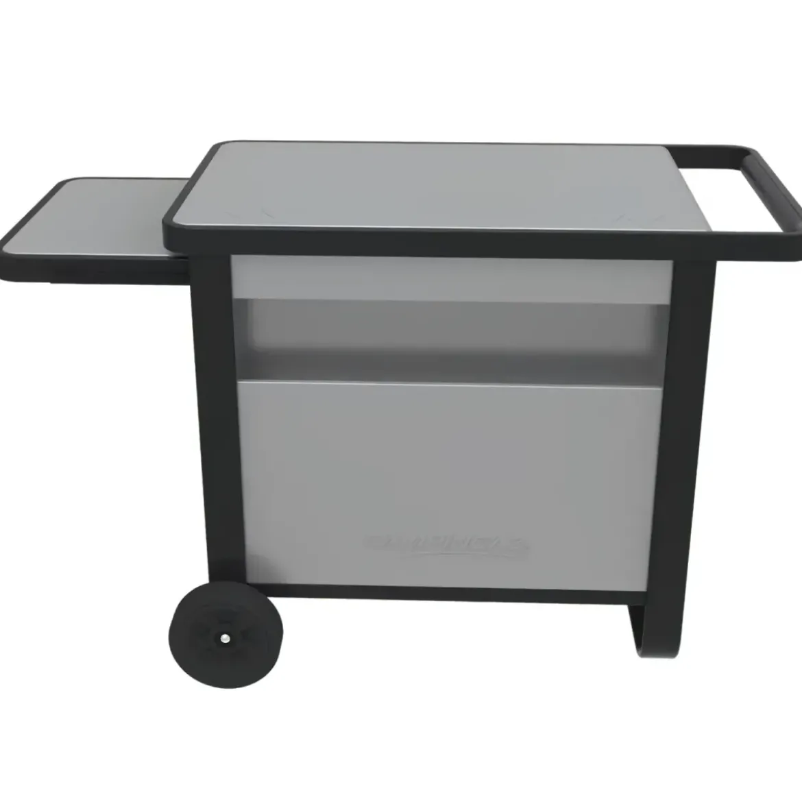 Carrello per Barbecue Campignaz in Acciaio con Ripiano Estraibile