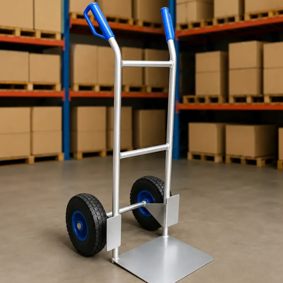 Carrello Portapacchi Bravetta in Alluminio 48x50x112 cm Max 150kg