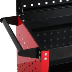 Carrello Portautensili Preforato 3 Ripiani con Pannello Portata 100 kg