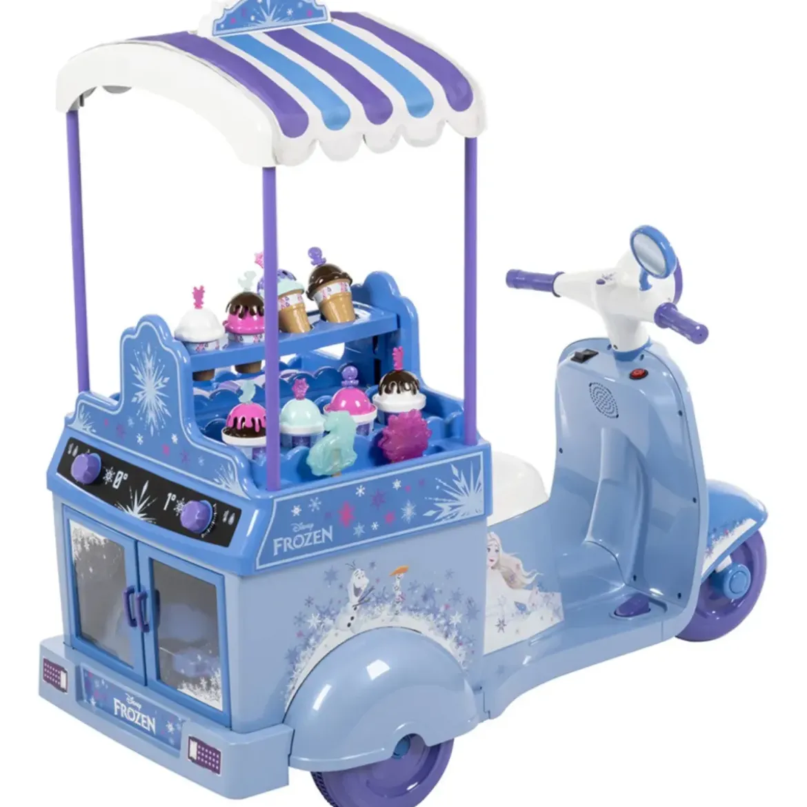 Carretto dei Gelati Elettrico per Bambini 7,2V Gioco Disney Frozen