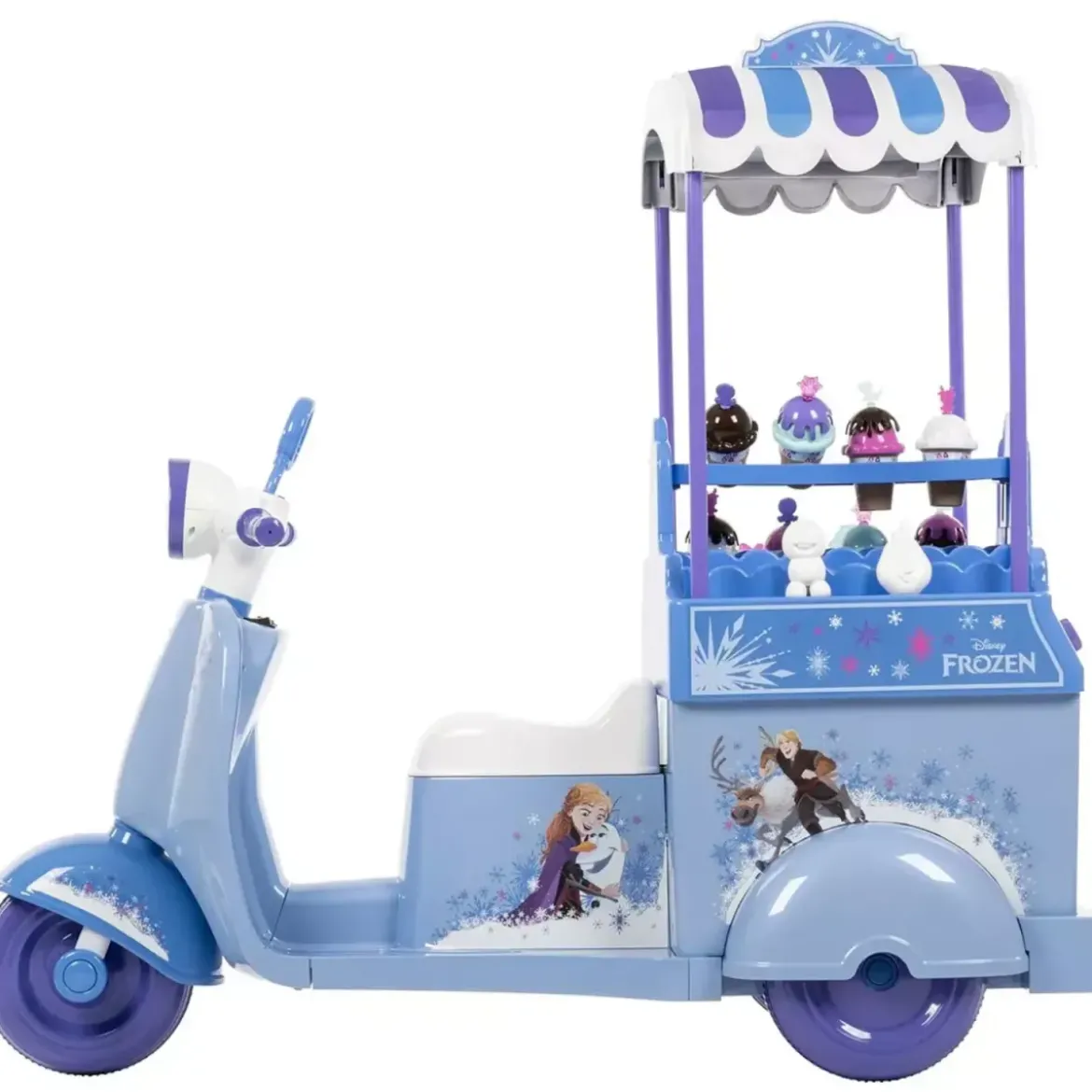 Carretto dei Gelati Elettrico per Bambini 7,2V Gioco Disney Frozen