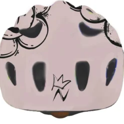 Casco Bambini per Bicicletta Rosa S 52/55 con Regolazione a Manopola