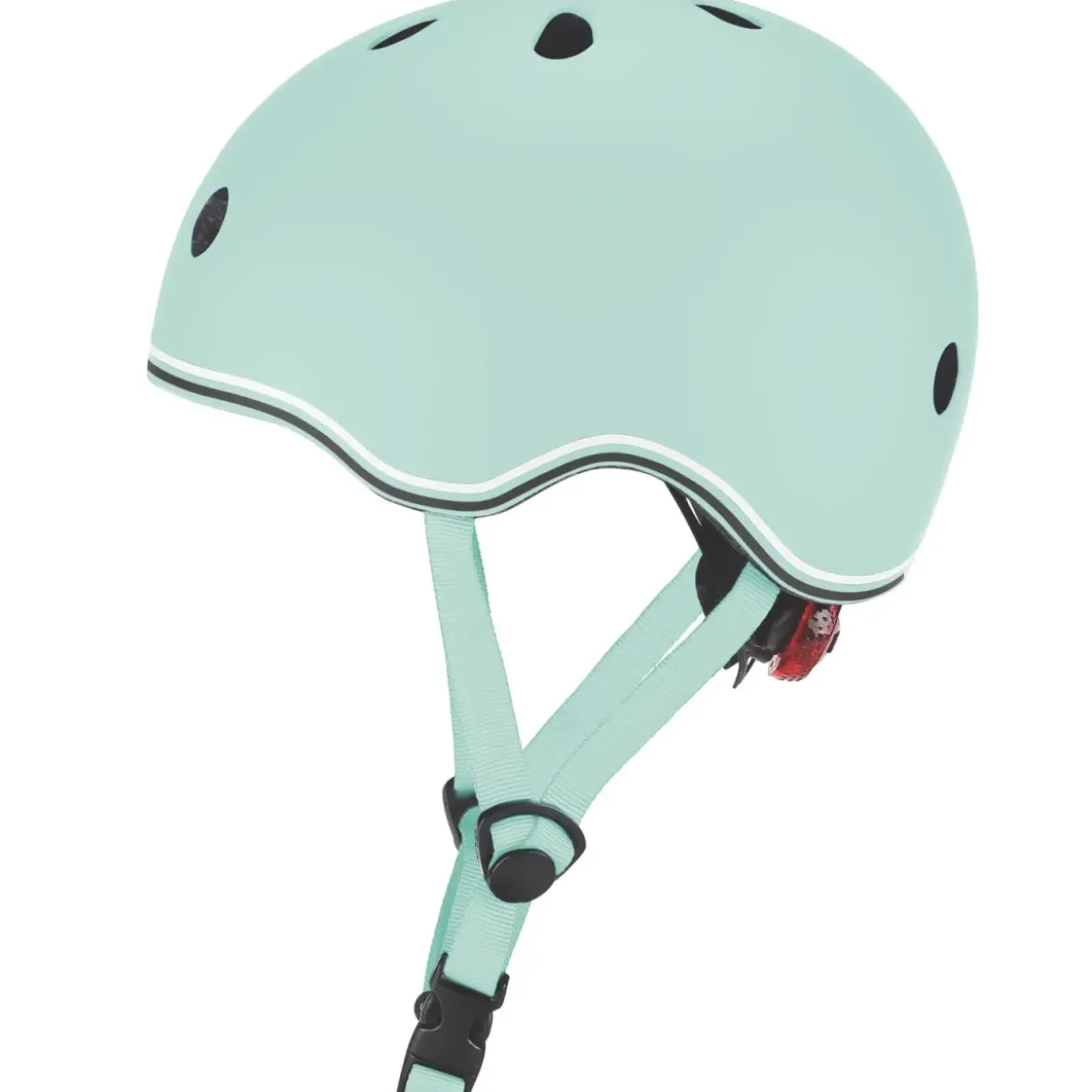 Casco Bici Bambini Regolabile Verde Pastello XXS-XS 48-51 cm con LED