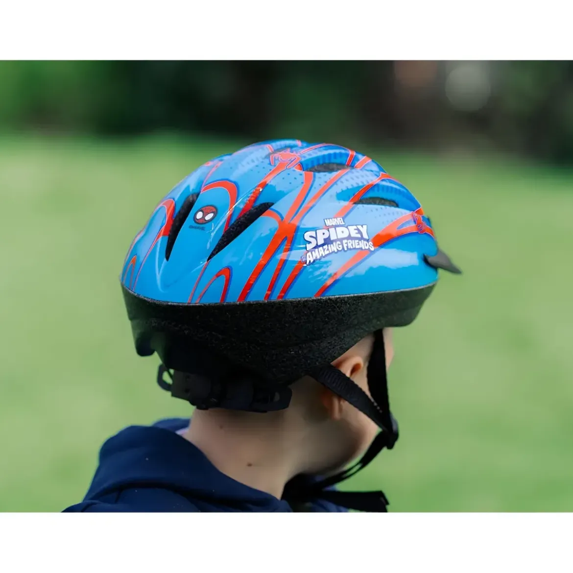 Casco per Bambini Certificato Spider Man per Bici 50–54 cm Marvel