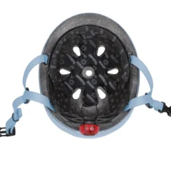 Casco per Bambini 45-51cm Blu Pastello LED Posteriori Monopattino
