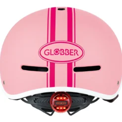 Casco Protettivo Bambini XS/S Ø 47-51cm Rosa Pastello LED Posteriore