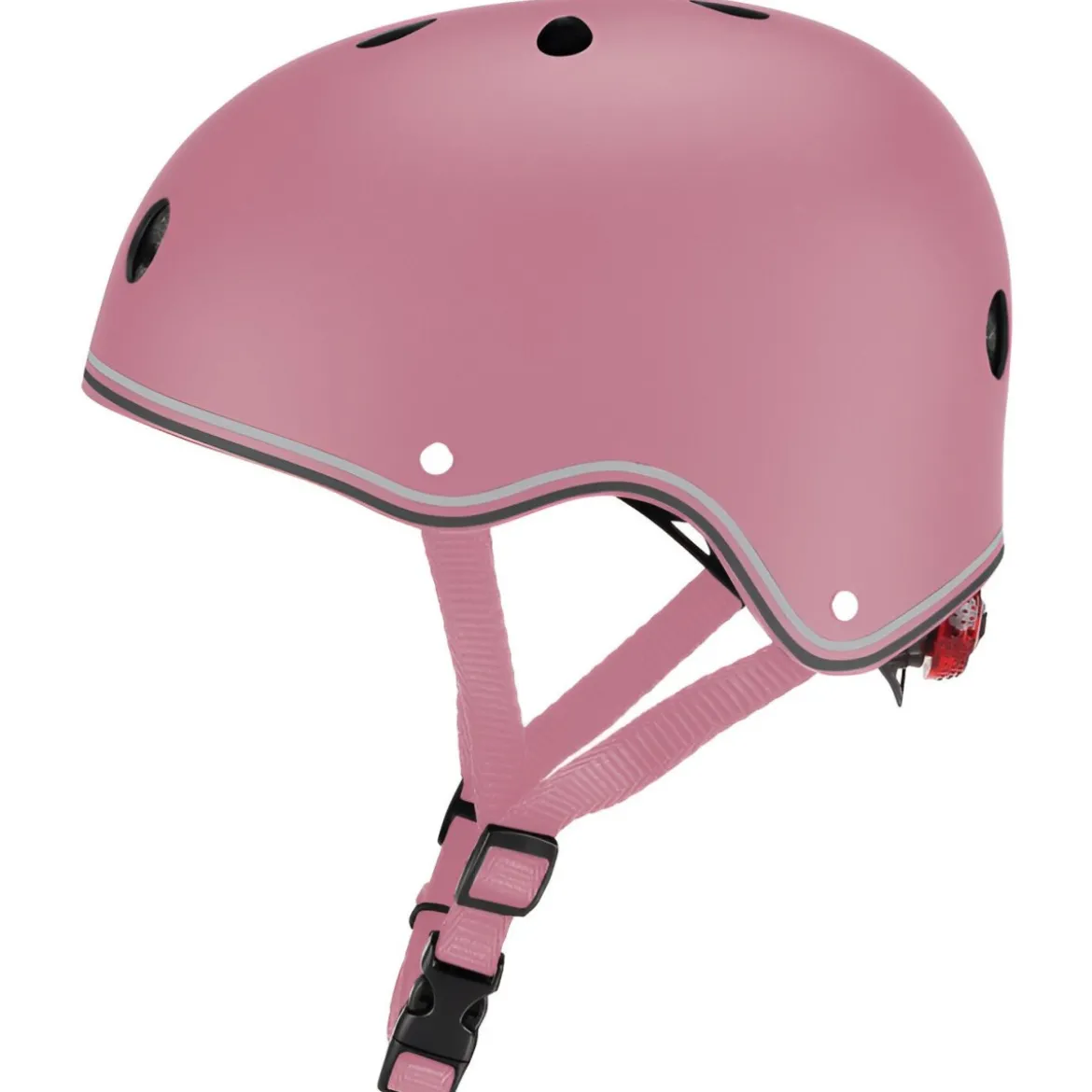 Casco Regolabile per Bambini XS-S Ø 48-53 cm Rosa Pastello Luce LED