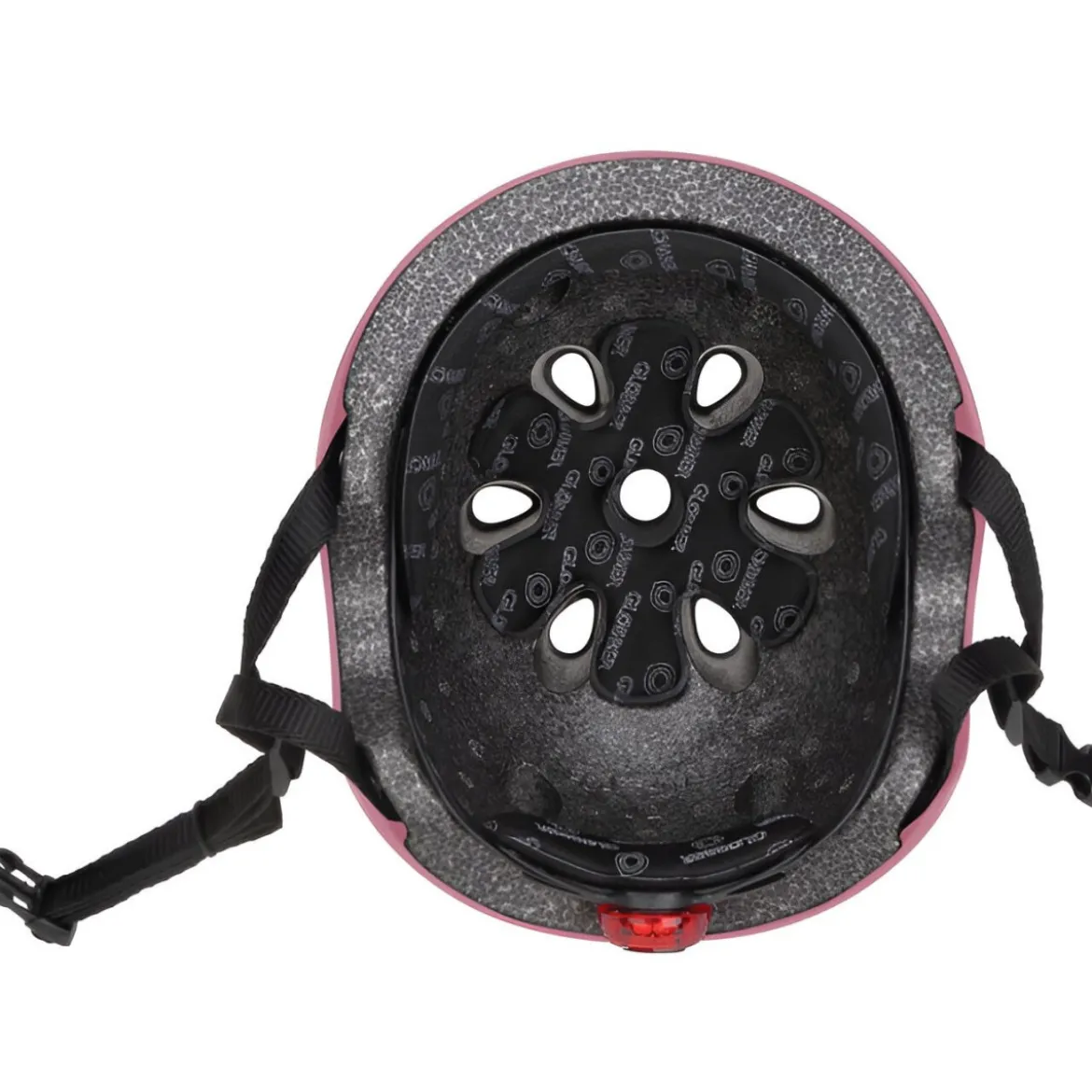 Casco Regolabile per Bambini XS-S Ø 48-53 cm Rosa Pastello Luce LED