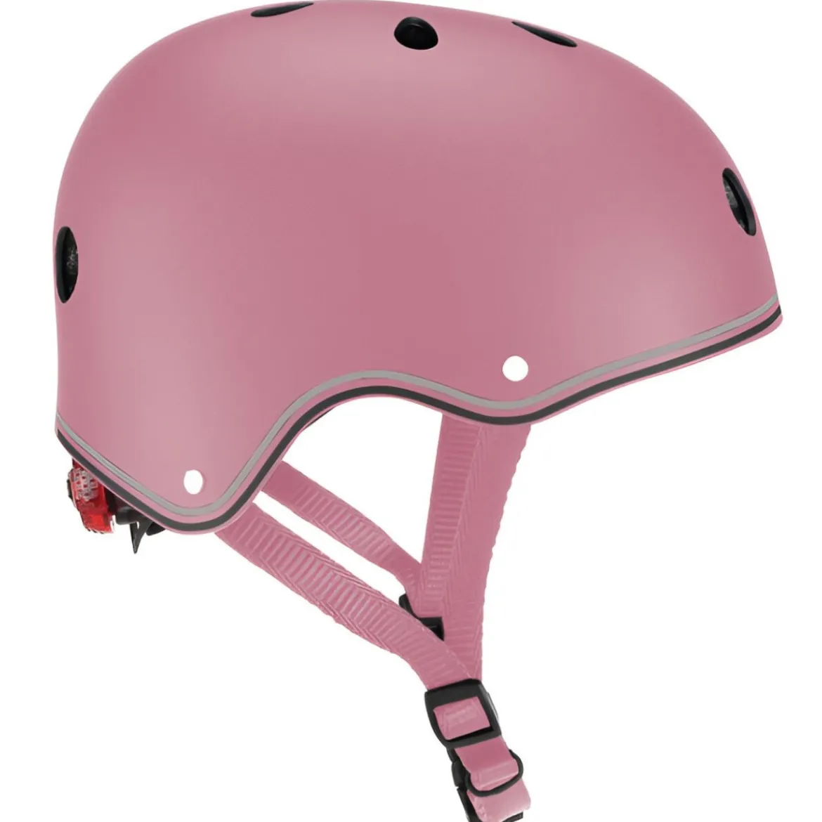 Casco Regolabile per Bambini XS-S Ø 48-53 cm Rosa Pastello Luce LED
