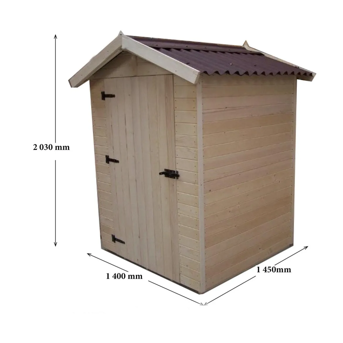 Casetta Armadio in Legno Mobile Ripostiglio da Giardino Esterno Porta Attrezzi