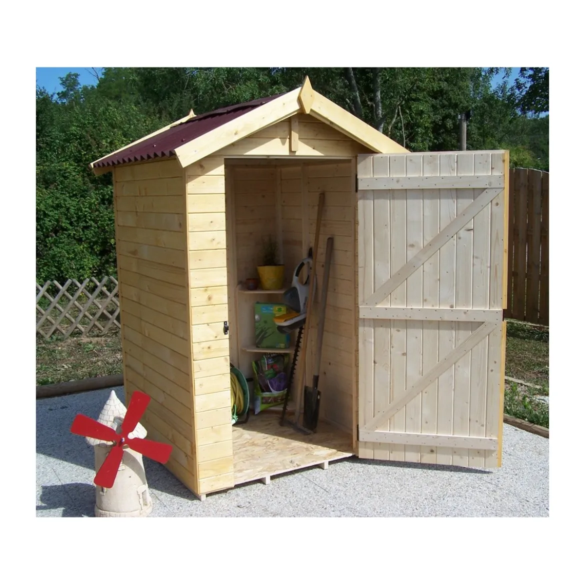 Casetta Armadio in Legno Mobile Ripostiglio da Giardino Esterno Porta Attrezzi