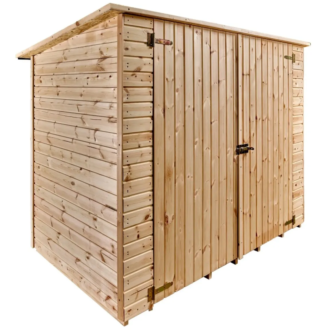 Casetta Armadio in Legno Pavimento per Biciclette Attrezzi Giardino Ripostiglio
