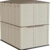 Casetta Attrezzi Giardino Plastica Beige Impermeabile 151x208 cm