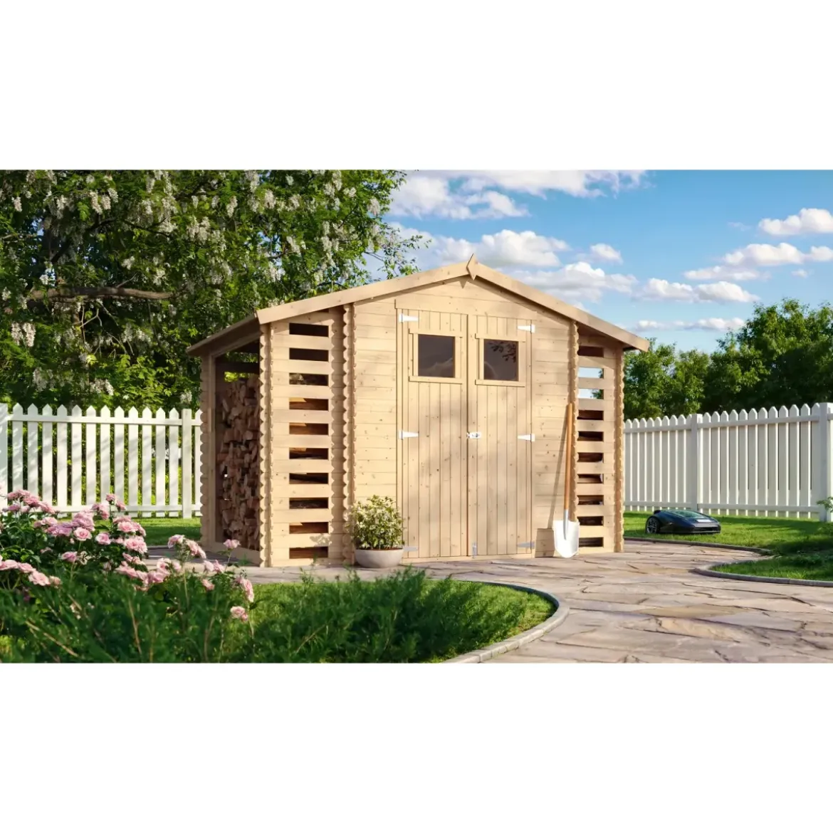 Casetta con Pavimento in Legno Legnaia 328x206x218 cm