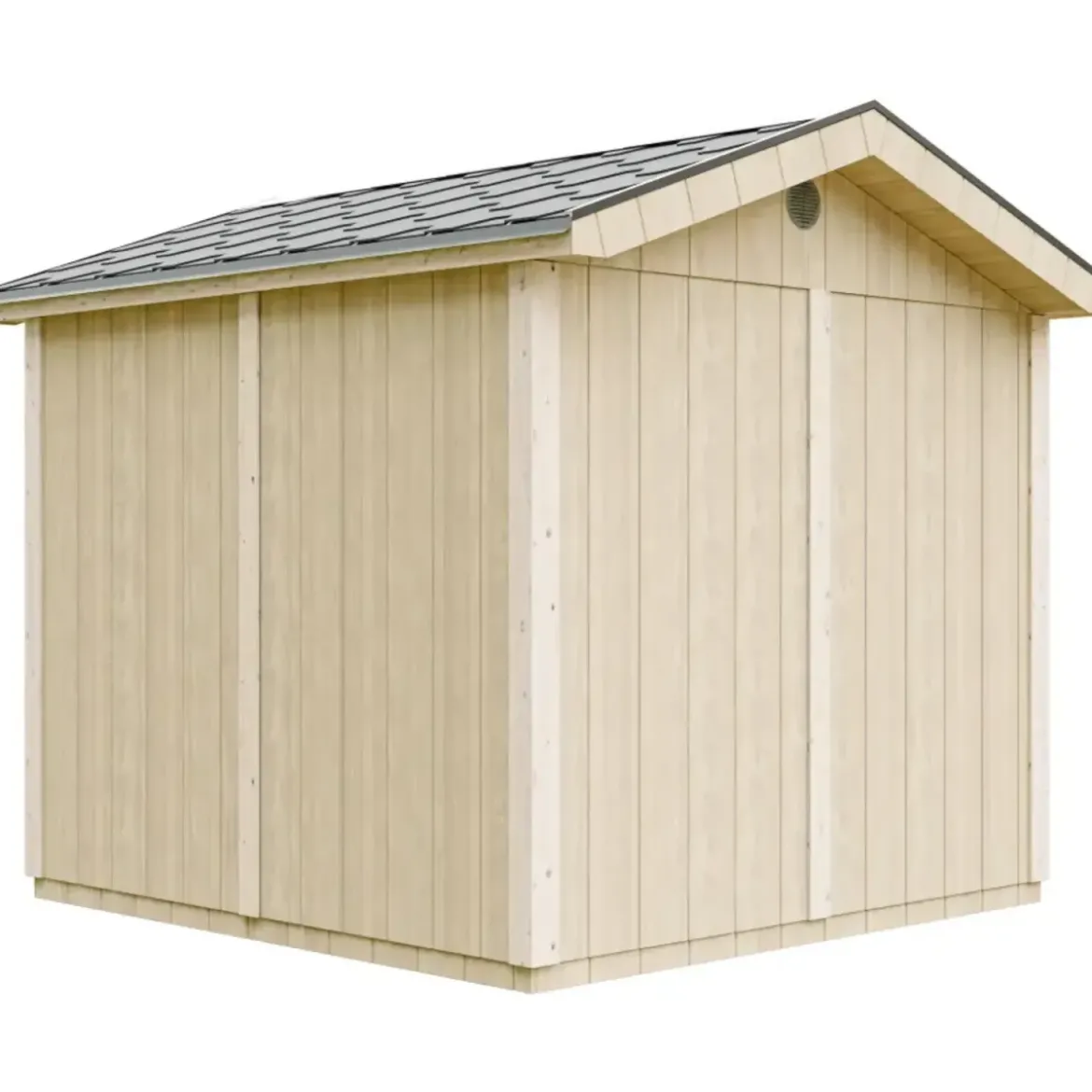 Casetta da Giardino in Legno Grezzo 236x250 cm 6 m2 Box con Pavimento