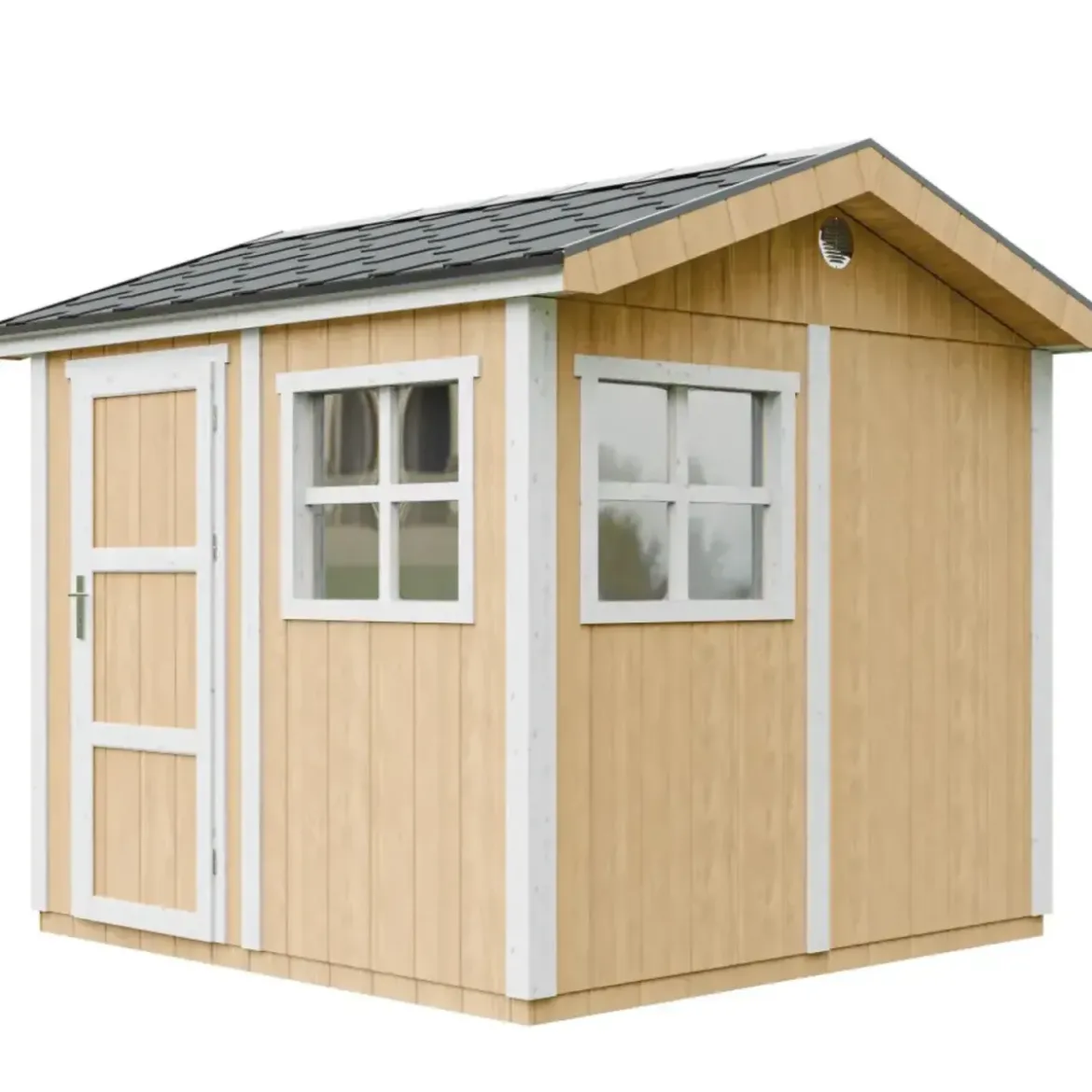 Casetta da Giardino in Legno Miele 236x250 cm 6 m2 con Pavimento