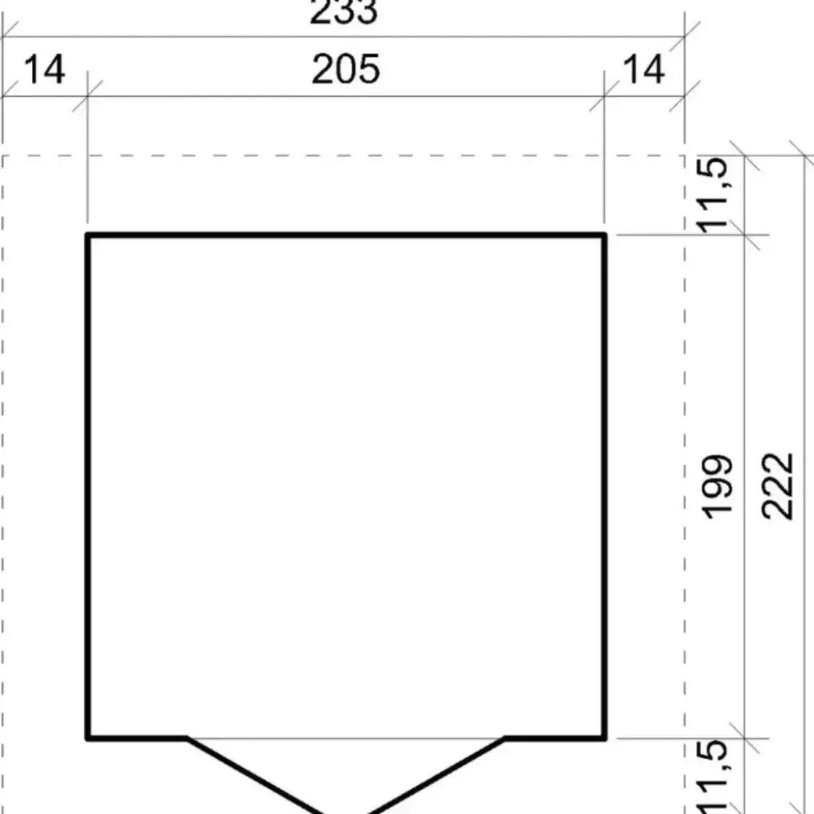 Casetta da Giardino in Legno 2x2m 4 m2 con Doppia Porta Vetrata