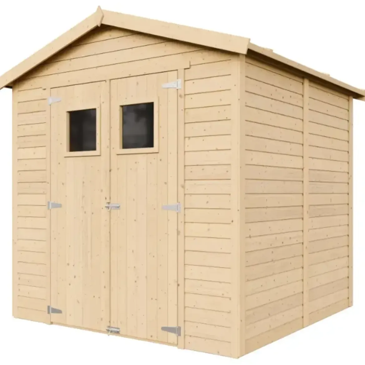Casetta da Giardino in Legno 2x2m 4 m2 con Doppia Porta Vetrata