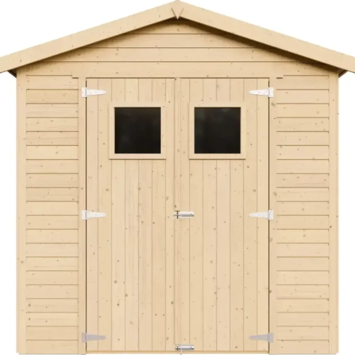 Casetta da Giardino in Legno 2x2m 4 m2 con Doppia Porta Vetrata