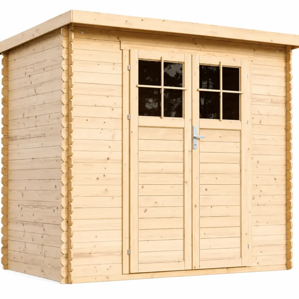 Casetta da Giardino in Legno 235x130 Pavimento Porta con Serratura