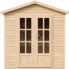 Casetta da Giardino in Legno 2x2 m 4 m2 con Pavimento e Tegole Verde