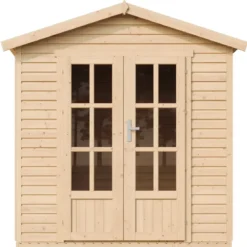 Casetta da Giardino in Legno 2x2 m 4 m2 con Pavimento e Tegole Verde