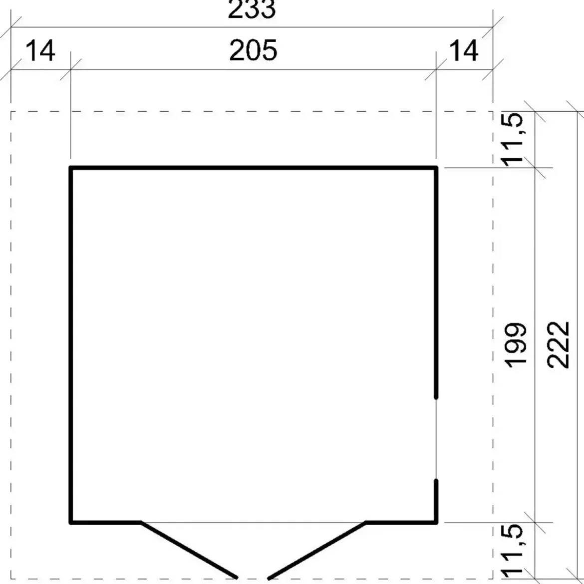 Casetta da Giardino in Legno 2x2 m 4 m2 con Pavimento e Tegole Grigio