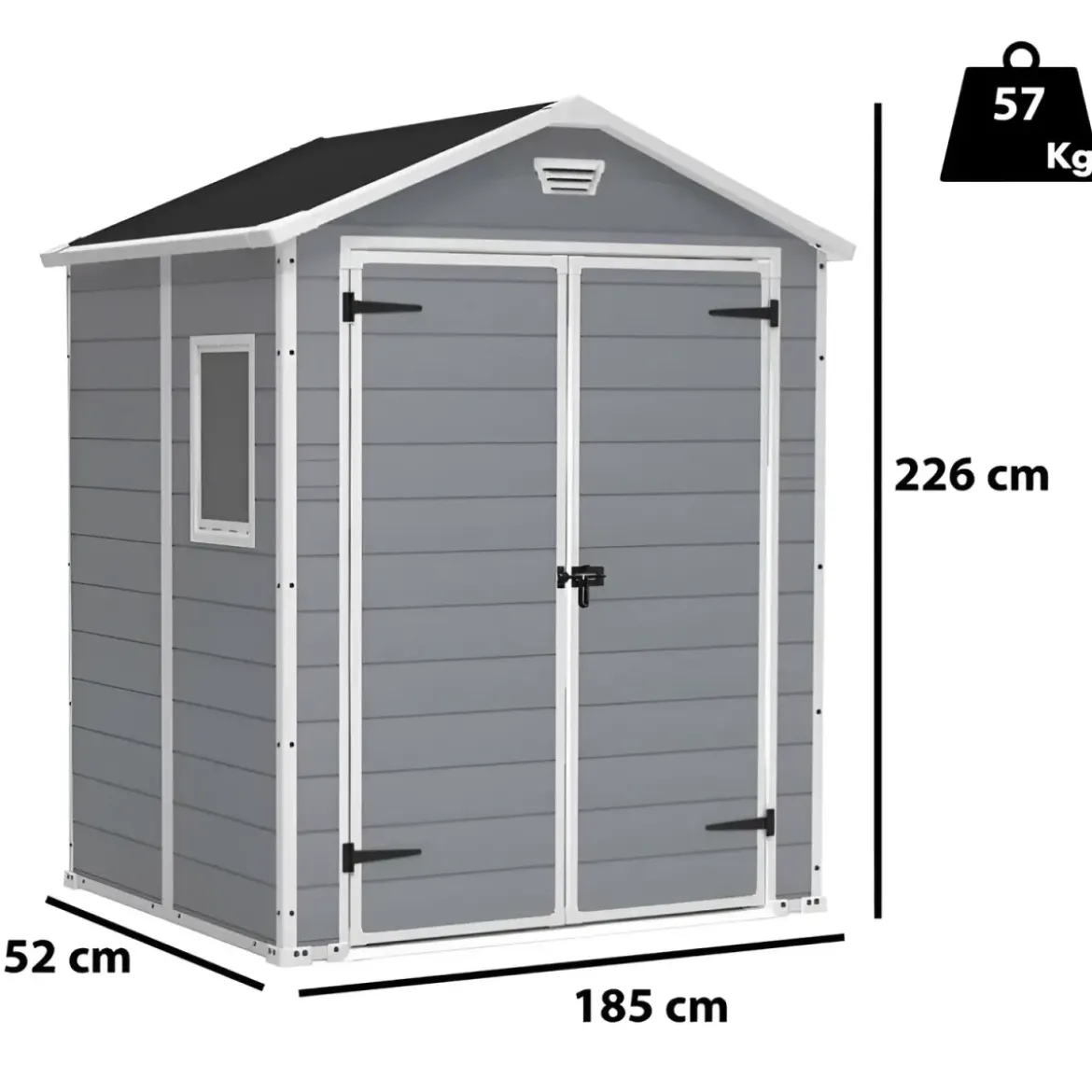 Casetta da Giardino 185x152 cm Keter Box Manor in Resina