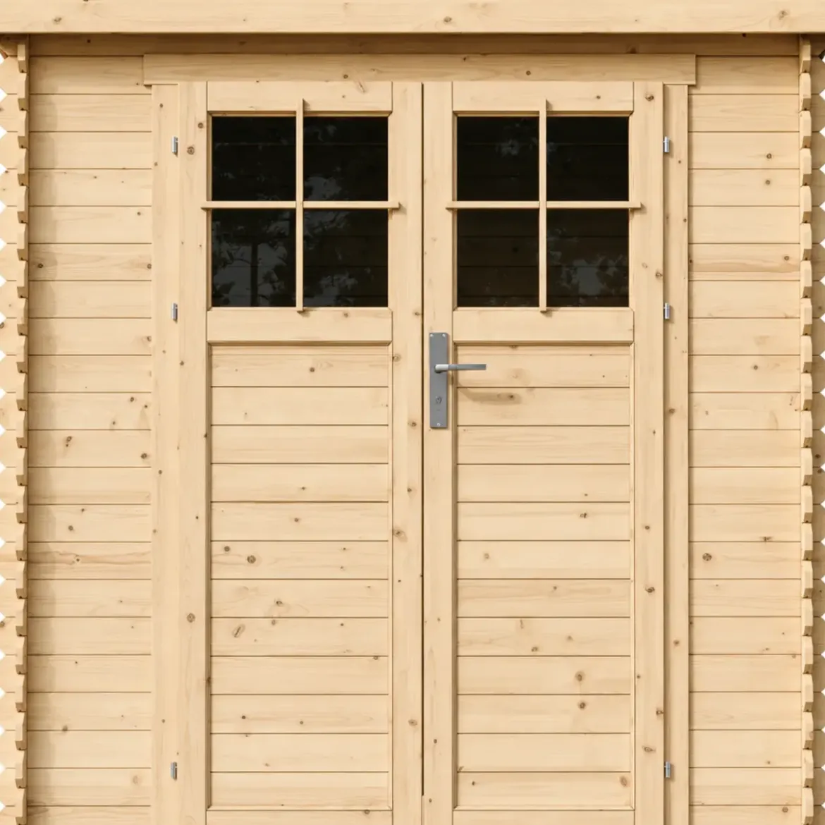 Casetta da Giardino 204x142 Legno 19 mm Porta con Serratura 2 m2