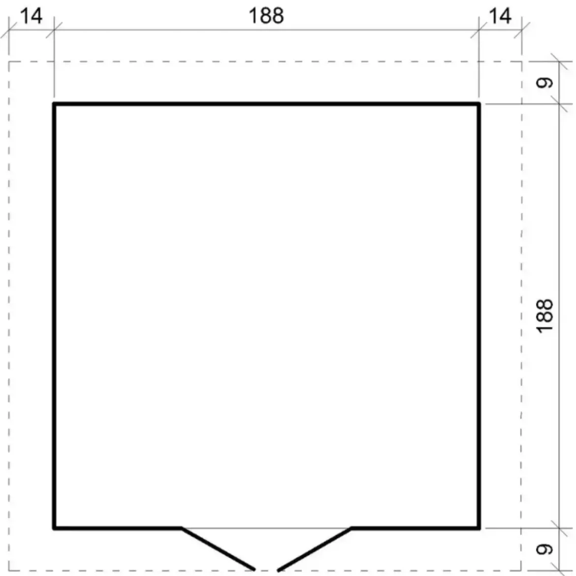 Casetta da Giardino 2x2 Legno 19 mm Pavimento Porta Deposito Attrezzi