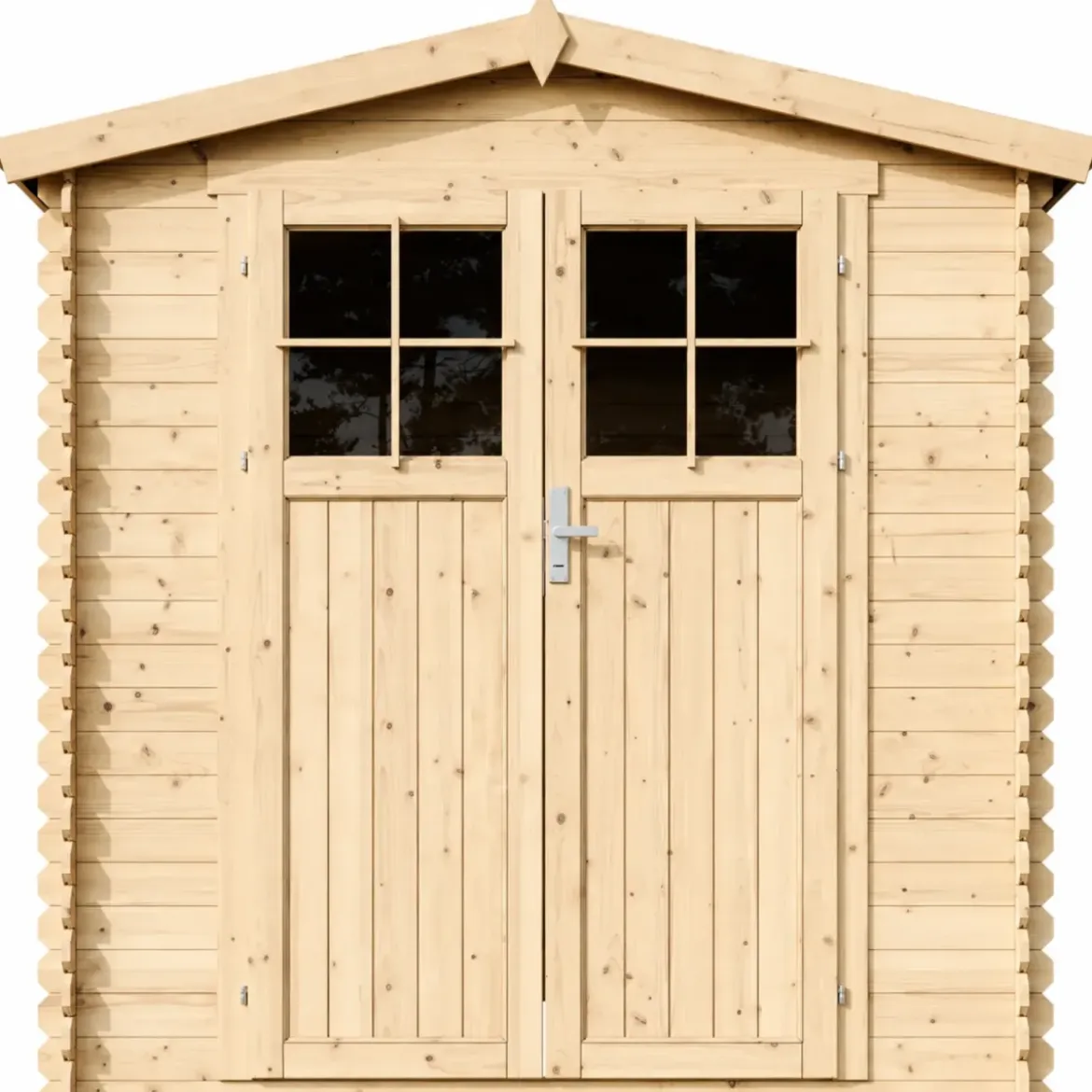 Casetta da Giardino 2x2 m Legno 19 mm Serratura Tetto Impermeabile