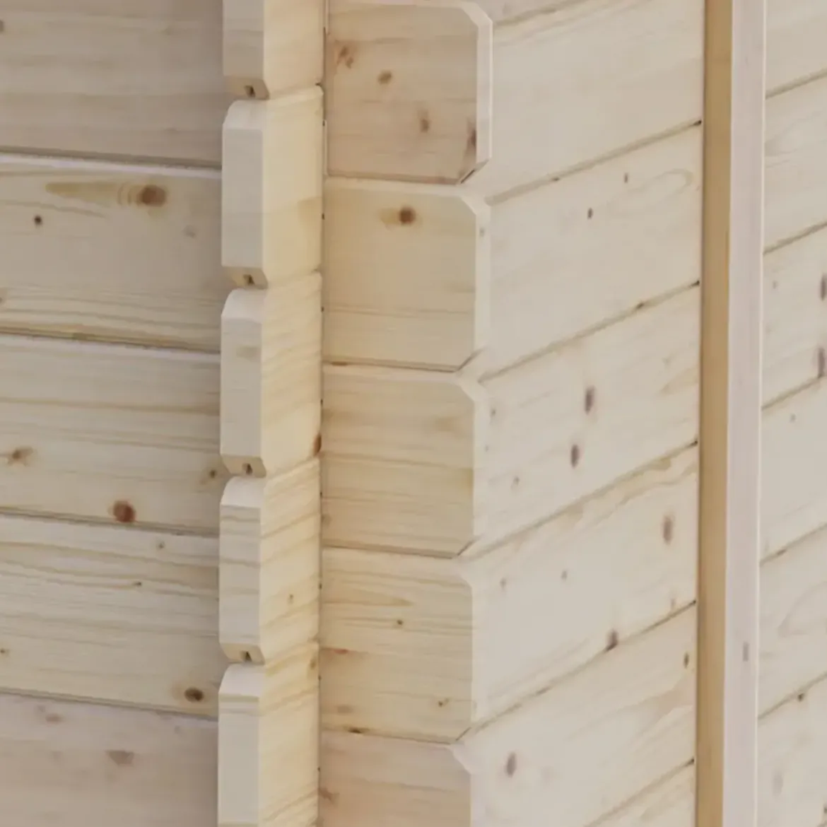 Casetta in Legno Block House 249x249 cm Impermeabile da Giardino