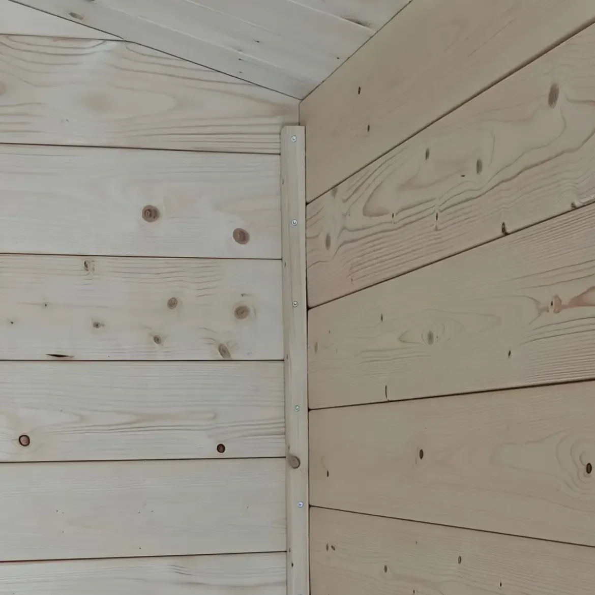 Casetta in Legno Blockhouse 2.5x2 19 mm con Pavimento Ricovero Attrezzi Giardino