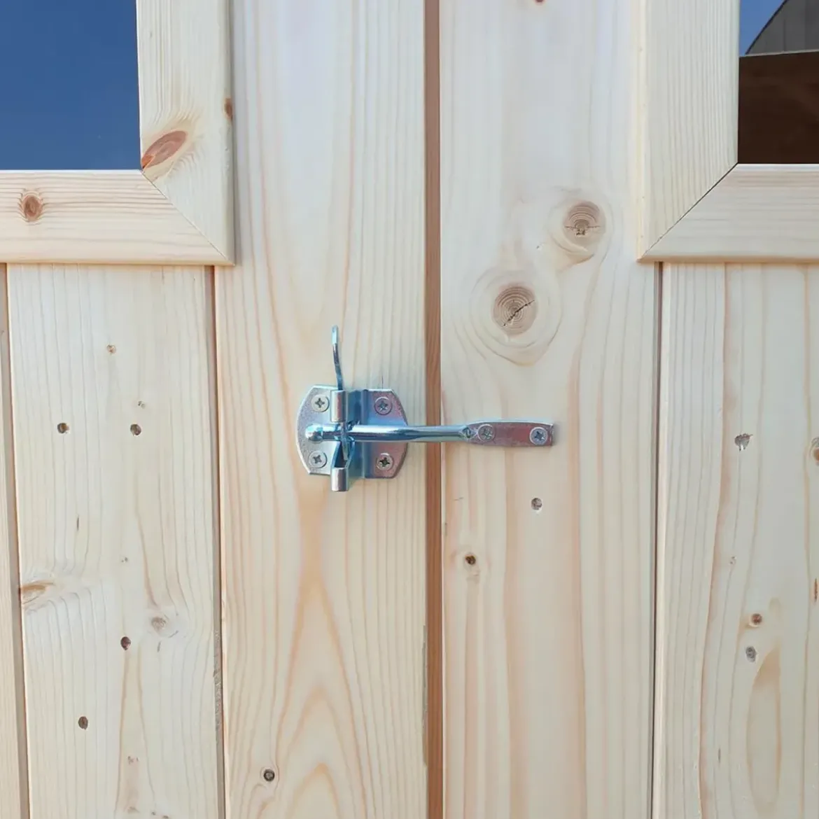 Casetta in Legno con Pavimento 3x3 m Block House Doopia Porta Finestra