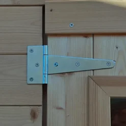 Casetta in Legno da Giardino Block House 2x2 m Doppia Porta Finestrata