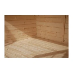 Casetta in Legno da Giardino 3x2 Addossata 3 Pareti con Pavimento